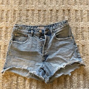 Zara Light Blue Jean Shorts